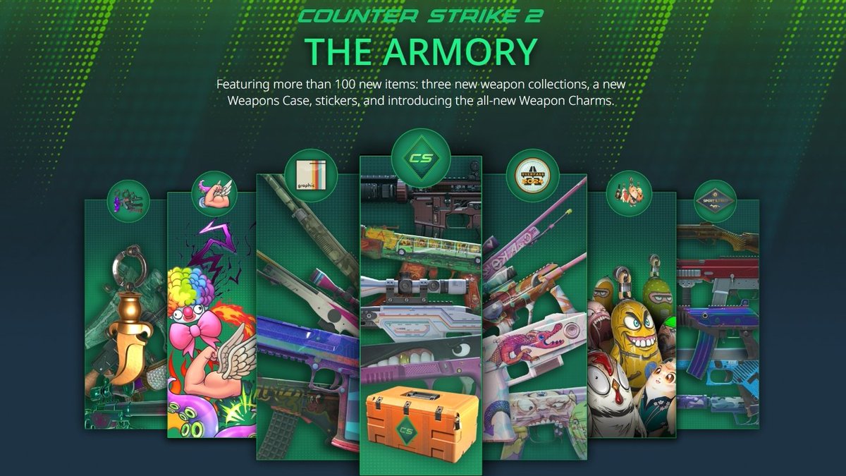 All new charms in CS2’s latest ‘The Armory’ update