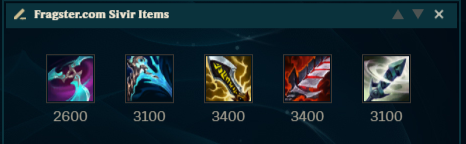 Sivir-Items title