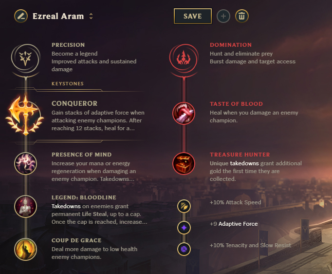 Ezreal-ARAM-Runes title