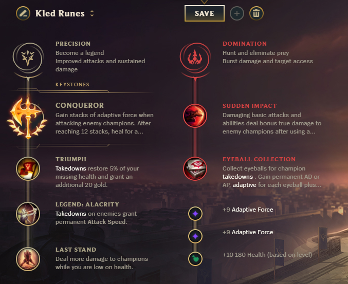 Kled-Runes title