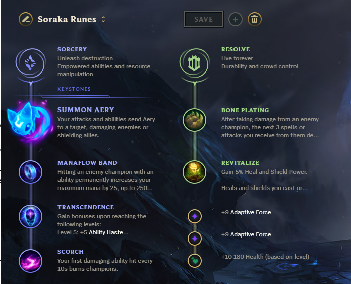 Soraka-Runes title