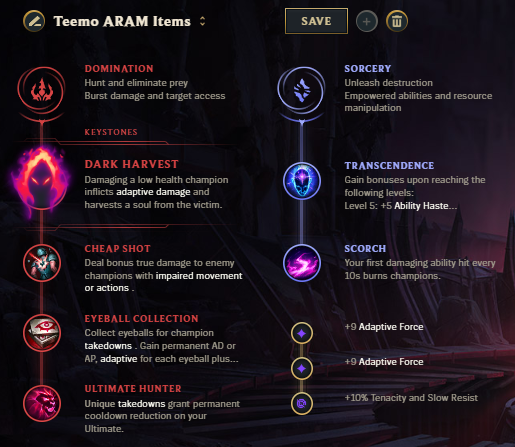 Teemo-ARAM-RUnes title