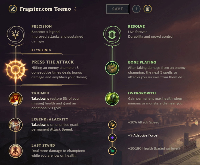 Teemo-Runes title