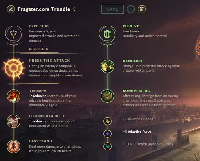 Trundle-Runes title