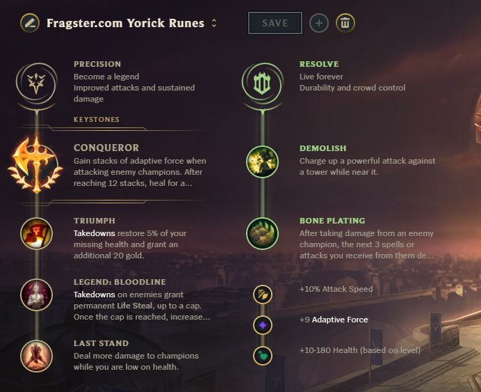 Yorick-Runes title