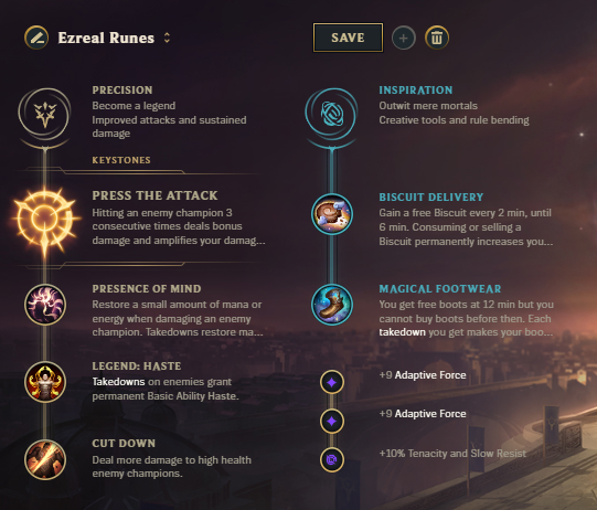 Ezreal-Runes title