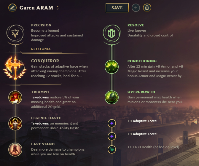 Garen-Runes title