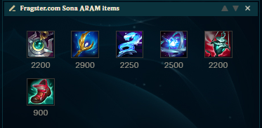 Sona-ARAM-Items title