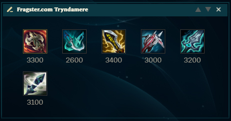 Tryndamere-Items title