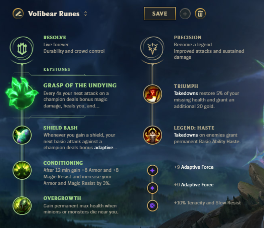 Volibear-Runes title