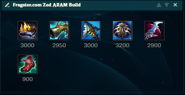 Zed-ARAM-Items title