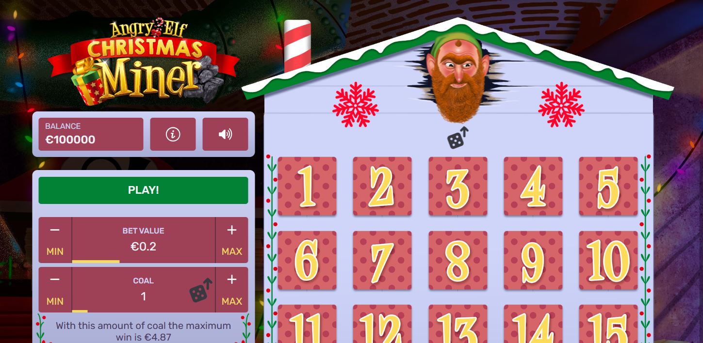 Angry Elf Christmas Miner by Gaming Corps